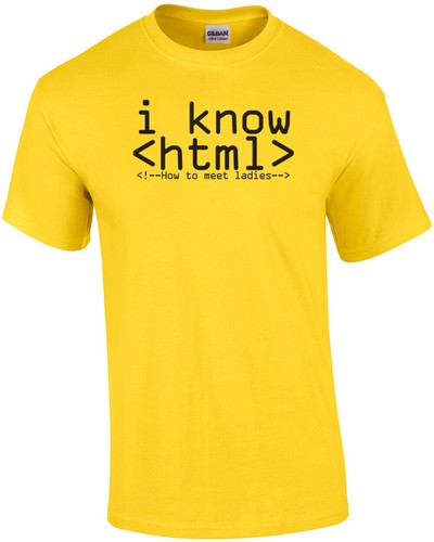 Know html funny nerd shirt - funny, t-shirt