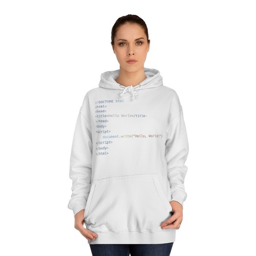Html code unisex hoodie - code,