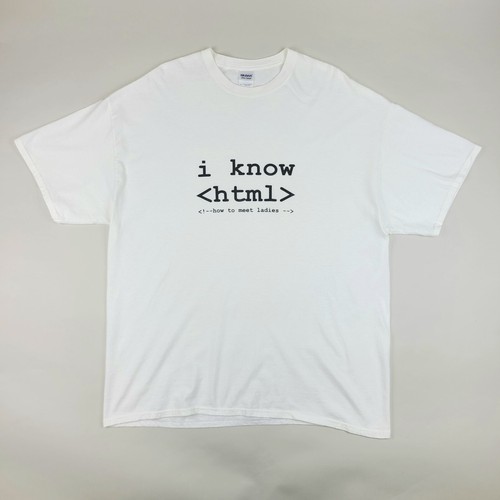 Vintage know html shirt - vintage,