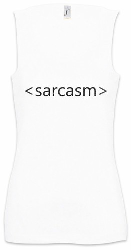 Sarcasm tag women tank top - sarcasm, 0