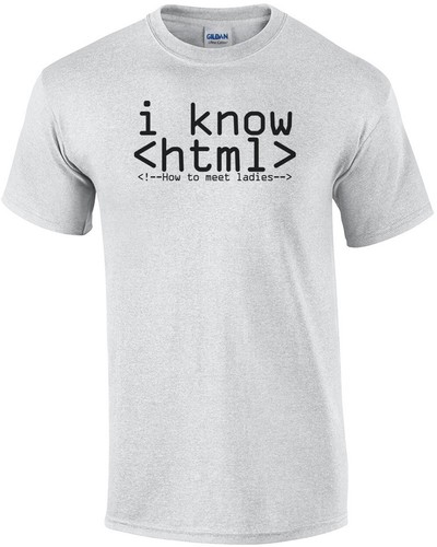 Know html funny nerd shirt - html,